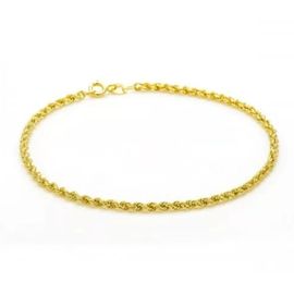 pulseira cordão de ouro 18k feminino