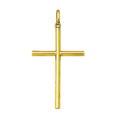 pingente cruz de ouro 18k grande