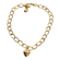 pulseira coracao de ouro 18k feminino